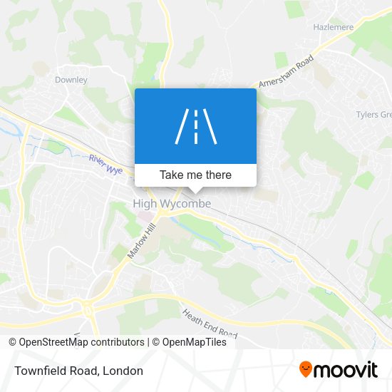 Townfield Road map
