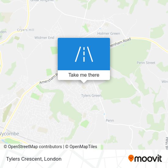 Tylers Crescent map