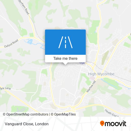 Vanguard Close map