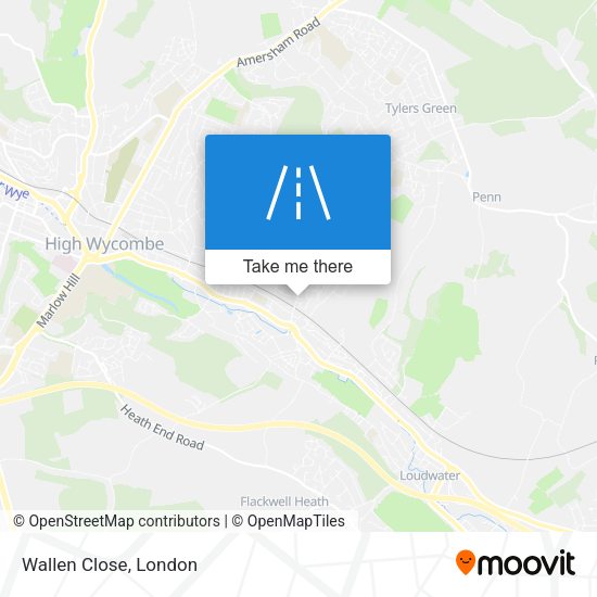 Wallen Close map