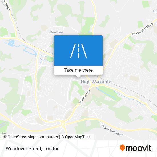 Wendover Street map