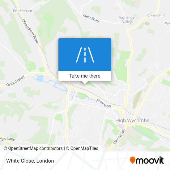 White Close map