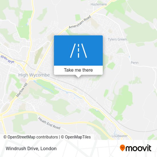 Windrush Drive map