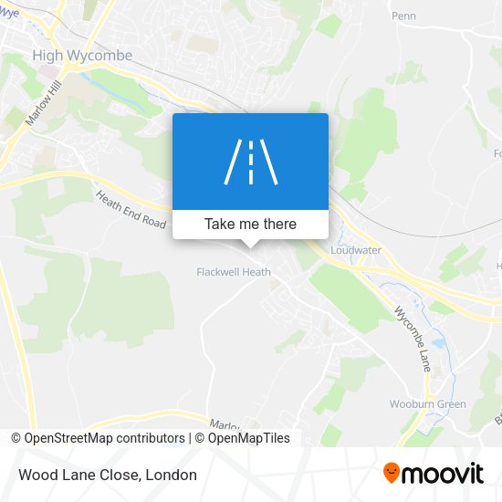 Wood Lane Close map