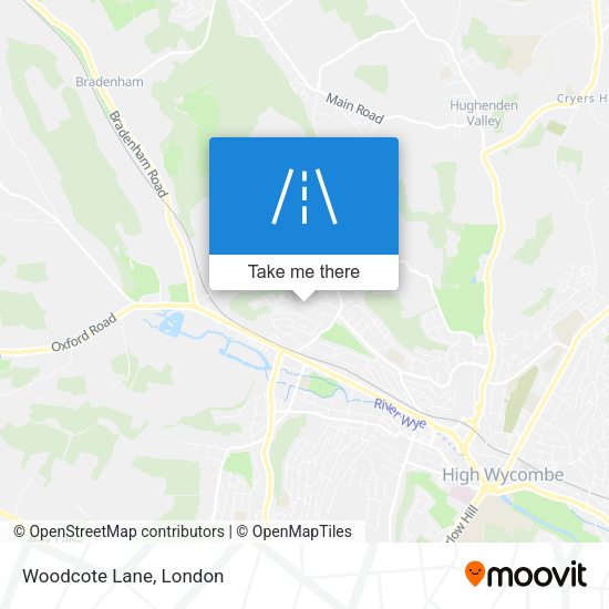 Woodcote Lane map