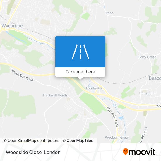 Woodside Close map