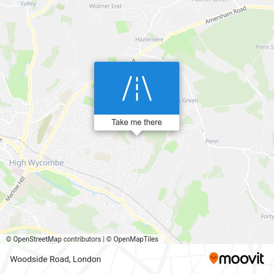 Woodside Road map