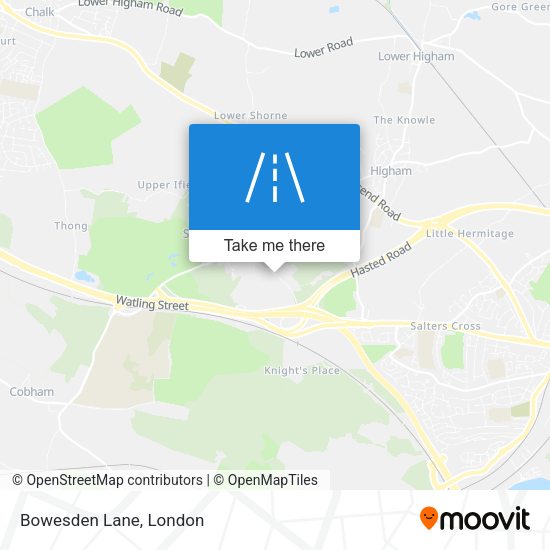 Bowesden Lane map
