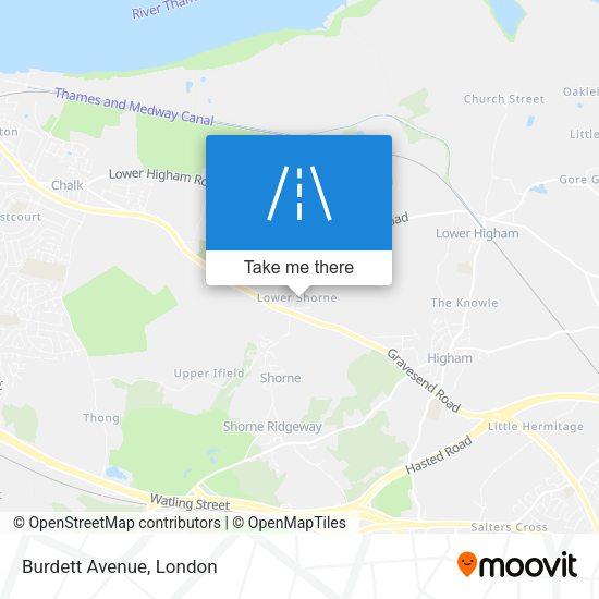 Burdett Avenue map