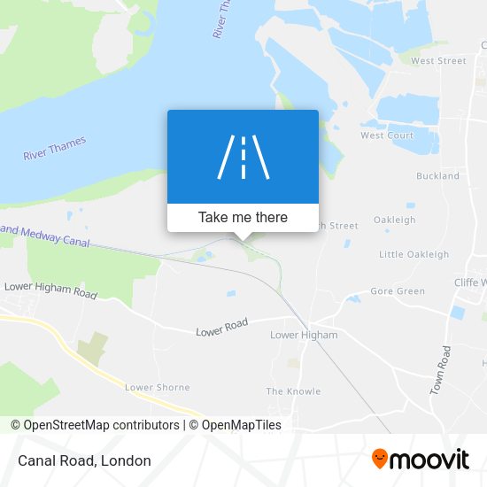 Canal Road map