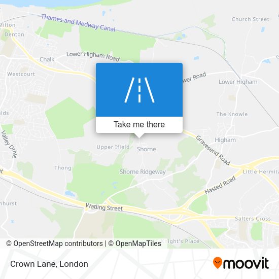 Crown Lane map