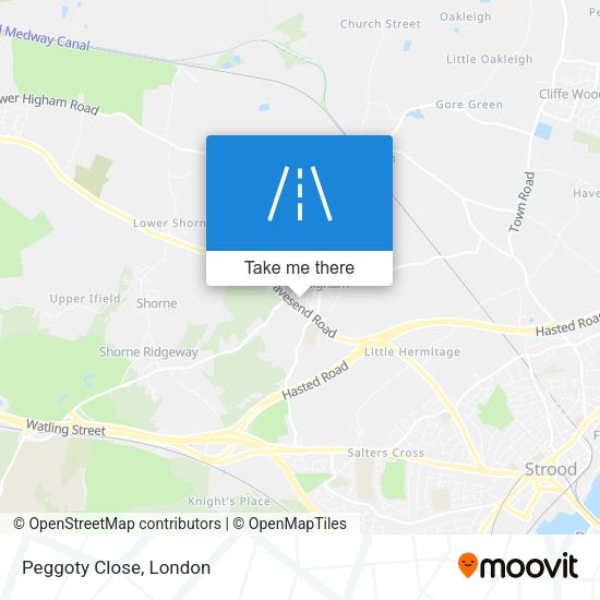 Peggoty Close map