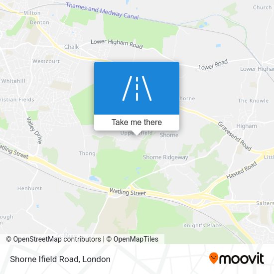 Shorne Ifield Road map