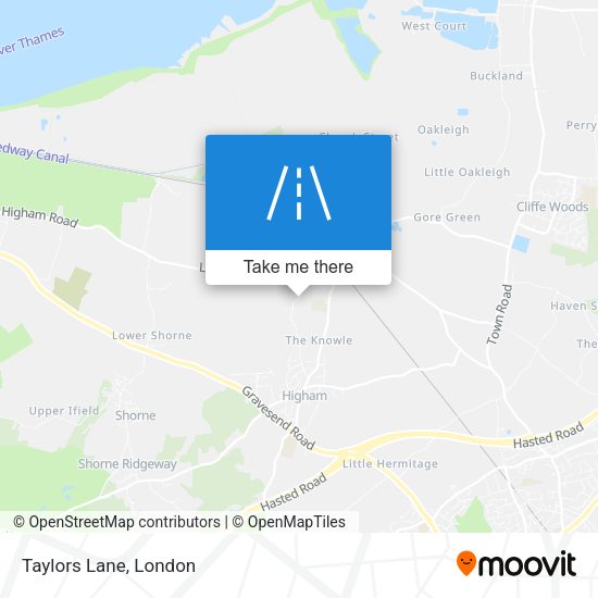 Taylors Lane map