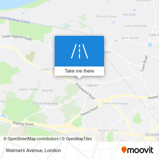 Walmers Avenue map