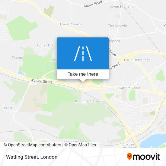Watling Street map