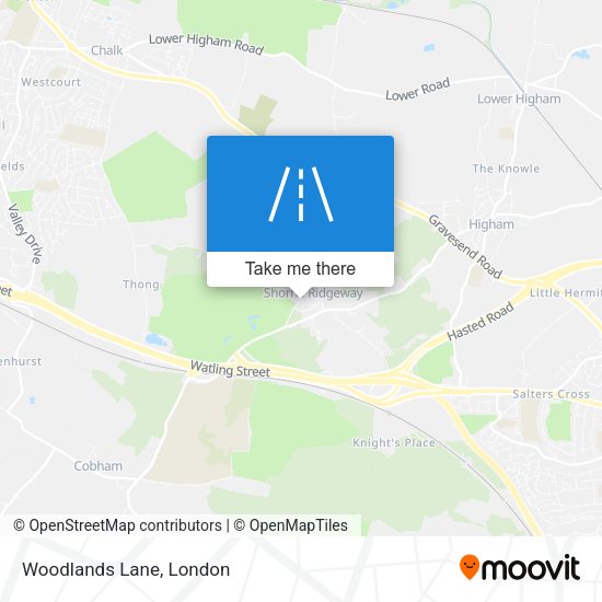 Woodlands Lane map
