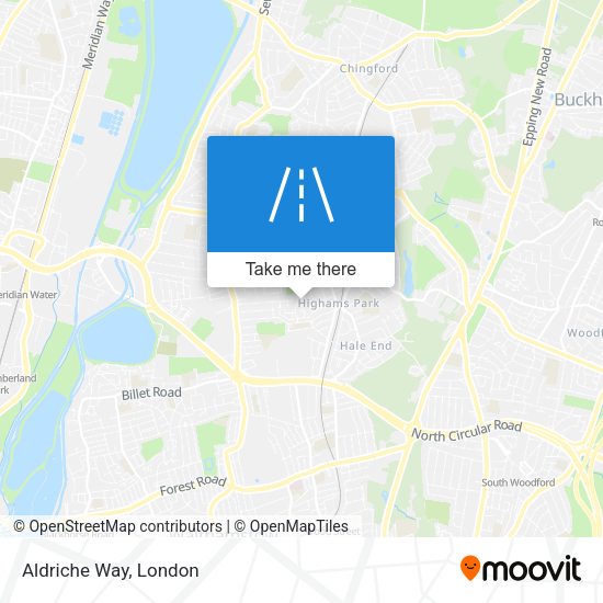 Aldriche Way map