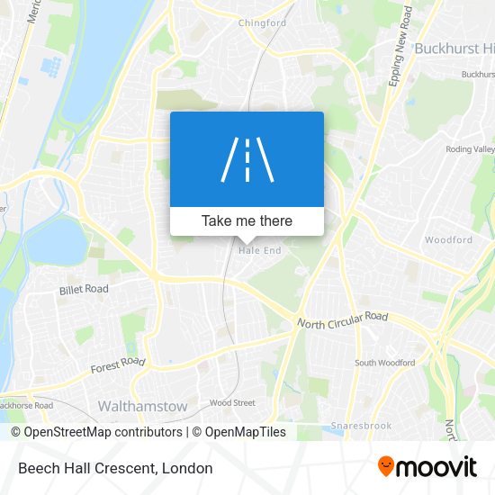 Beech Hall Crescent map