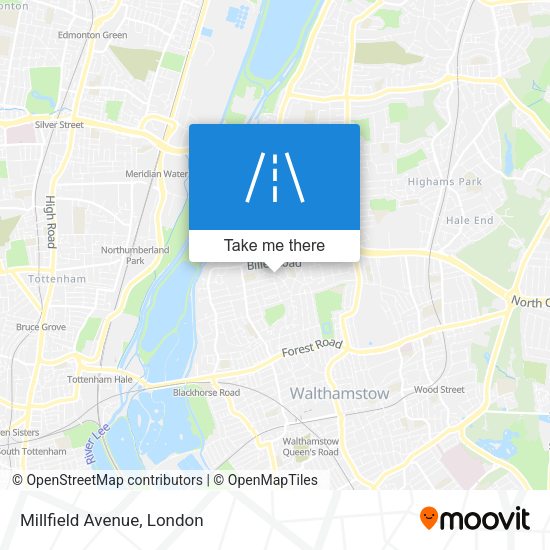 Millfield Avenue map