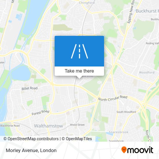 Morley Avenue map