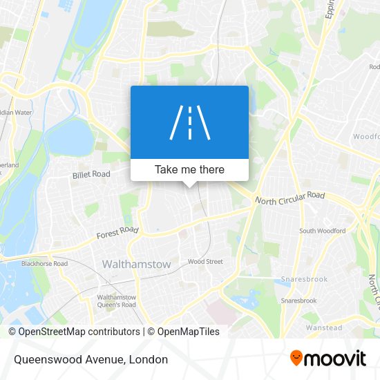 Queenswood Avenue map