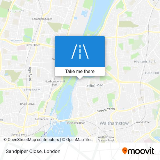Sandpiper Close map