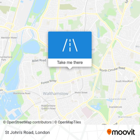 St John's Road map