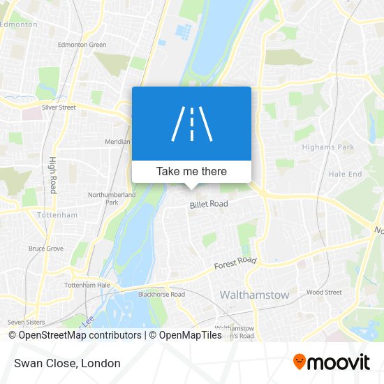 Swan Close map