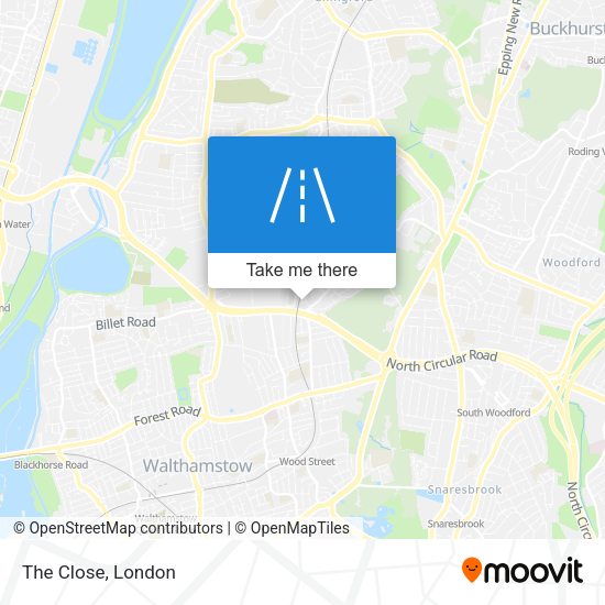 The Close map