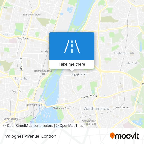 Valognes Avenue map