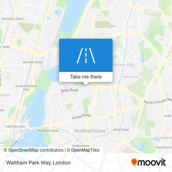 Waltham Park Way map