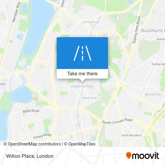 Wilton Place map