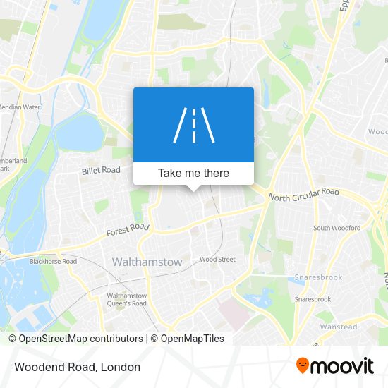 Woodend Road map