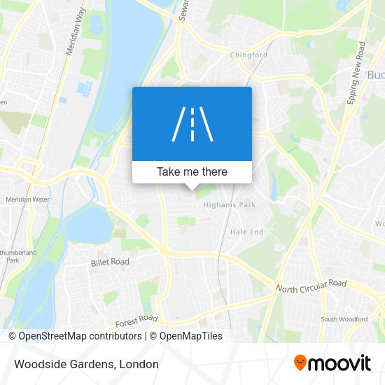Woodside Gardens map