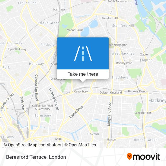 Beresford Terrace map