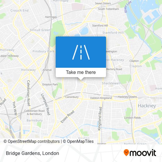 Bridge Gardens map