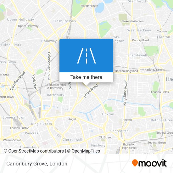 Canonbury Grove map