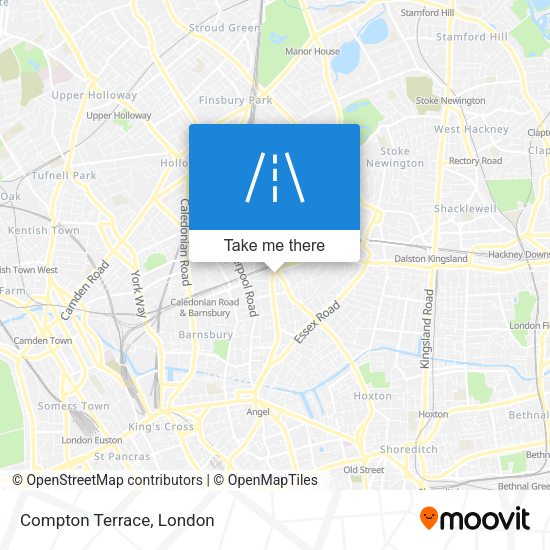 Compton Terrace map