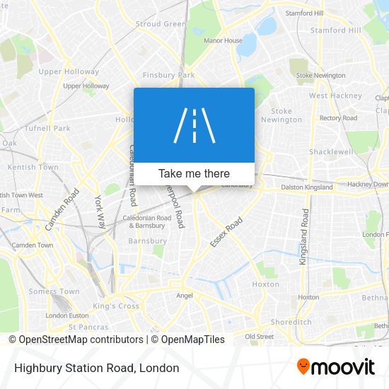 Highbury Station Road map