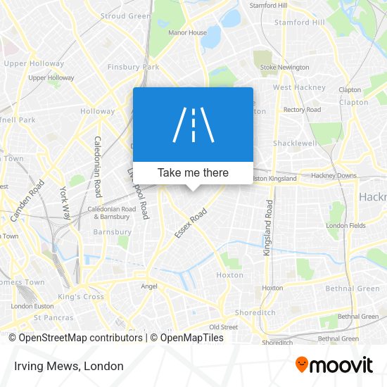 Irving Mews map