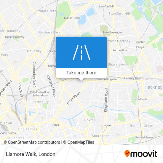 Lismore Walk map