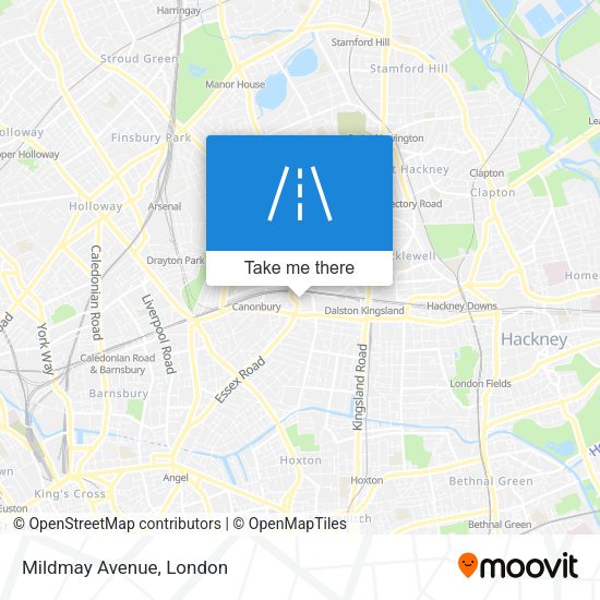 Mildmay Avenue map