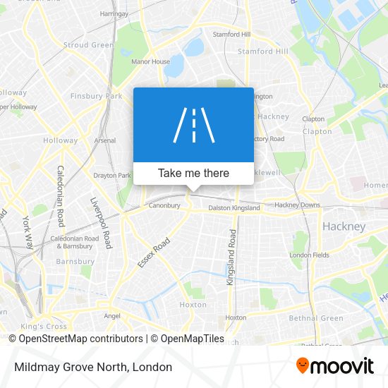 Mildmay Grove North map
