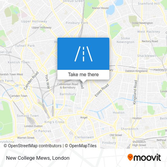 New College Mews map