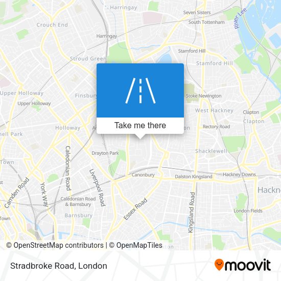 Stradbroke Road map