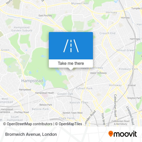 Bromwich Avenue map
