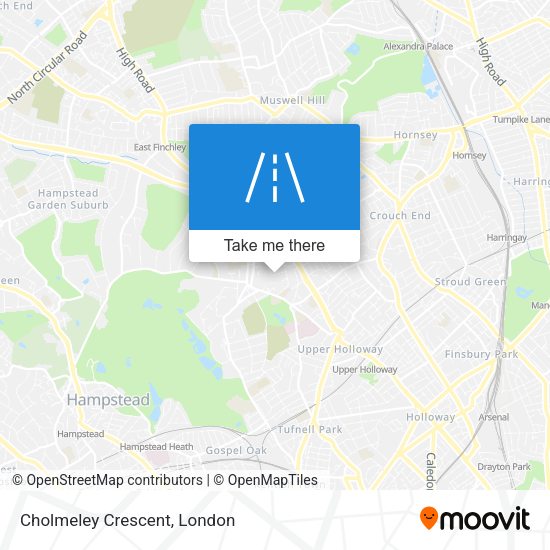 Cholmeley Crescent map