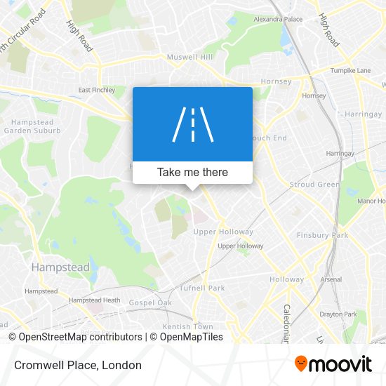 Cromwell Place map