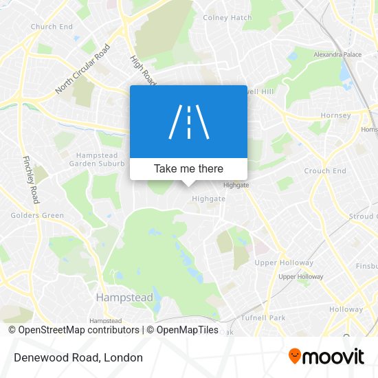 Denewood Road map